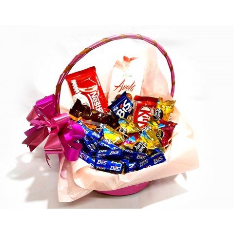 Cesta de Chocolate Sortidos